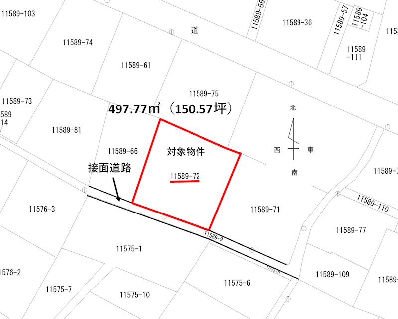 川棚四の浜 間取図・土地図