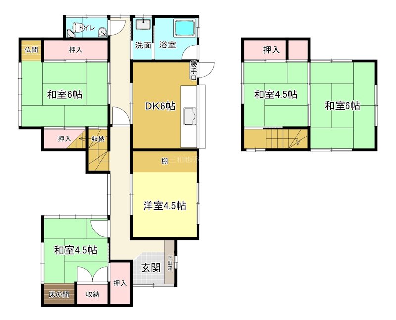 彦島江の浦町 間取図・土地図
