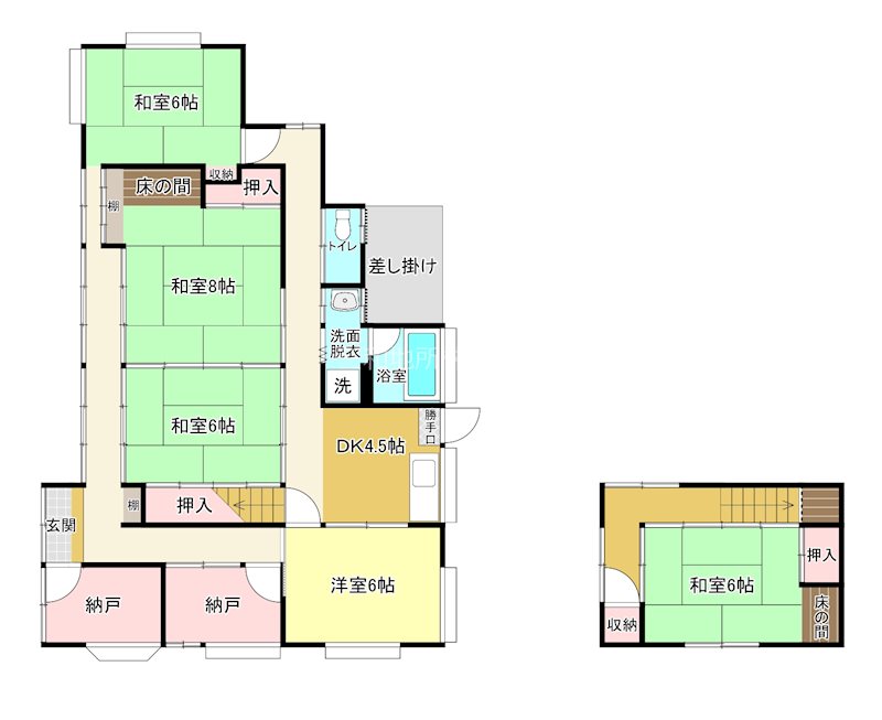豊北町大字阿川 間取図・土地図