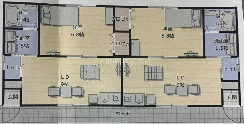 吉見本町 間取図・土地図