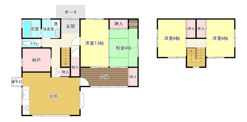 山陽小野田市高千帆 間取図・土地図