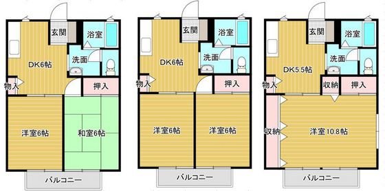 山口県下関市稗田中町 間取図・土地図