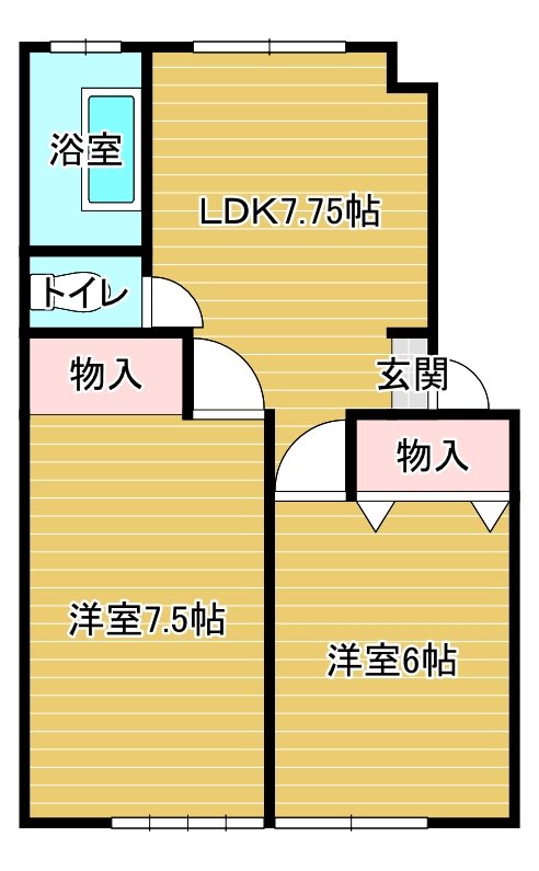 富任シーコーポラス　5号棟 間取図・土地図
