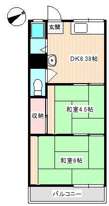 コーポすみみや 間取図・土地図