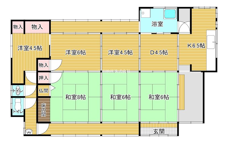 山陽小野田市大字郡 間取図・土地図