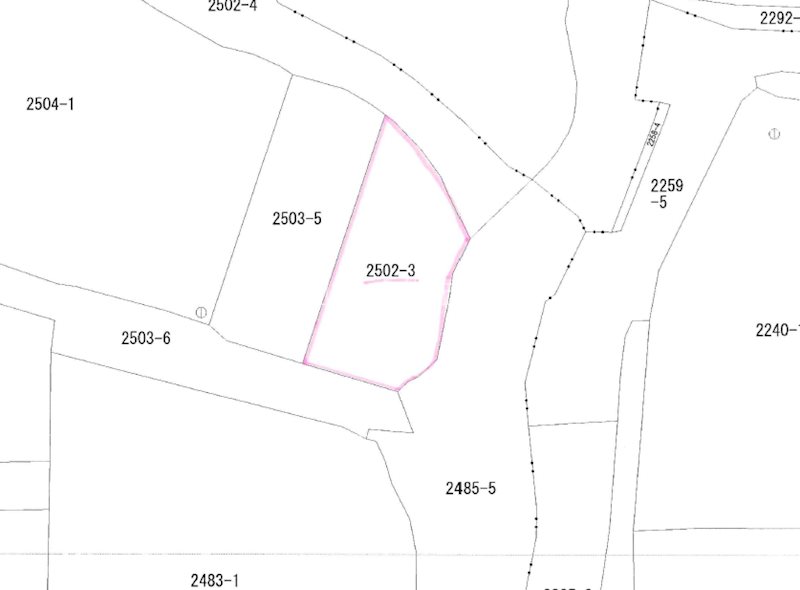 大字小月町 間取図・土地図
