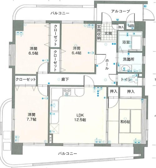 アーデントバリオ山の田 間取図・土地図
