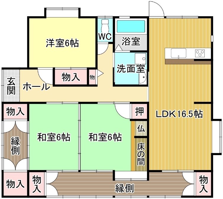 長府浜浦町  間取図・土地図