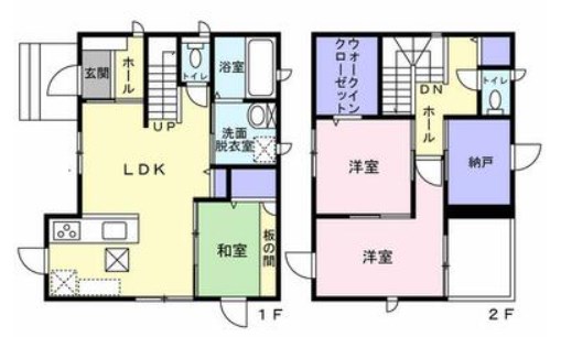 幡生町 間取図・土地図