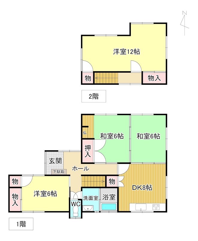 椋野町 間取図・土地図