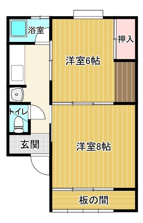 綾羅木マンション 間取図・土地図
