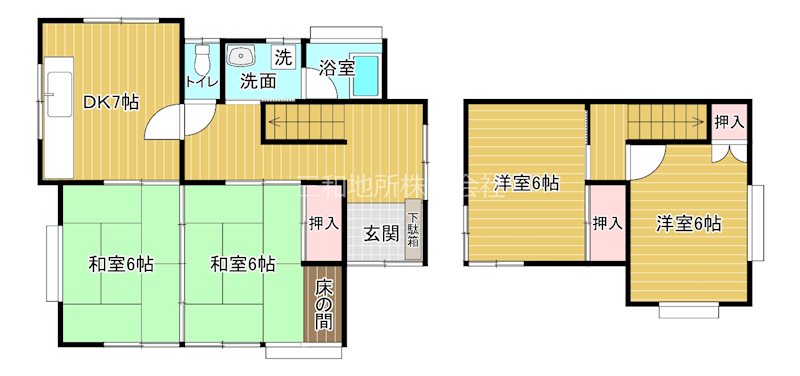 彦島弟子待東町 間取図・土地図