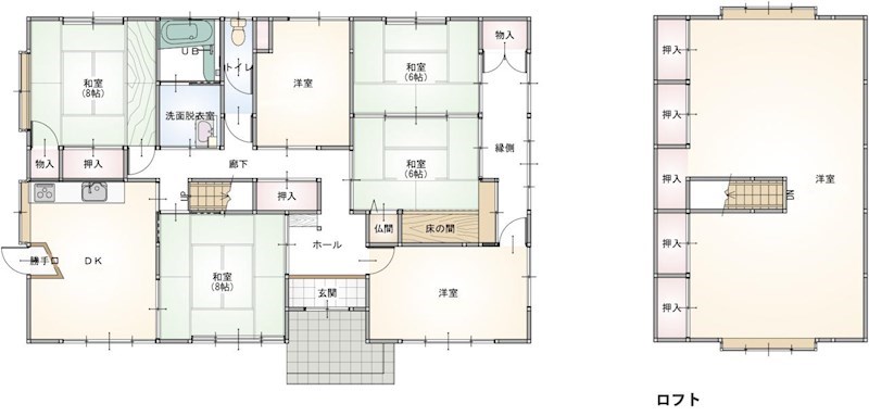 美祢市大嶺町東分宗高 間取図・土地図