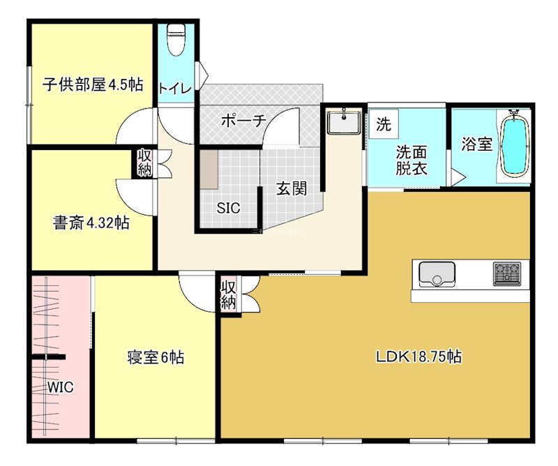 王司上町 間取図・土地図