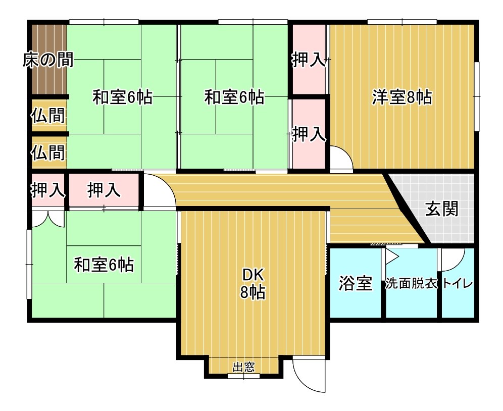 松小田西町 間取図・土地図
