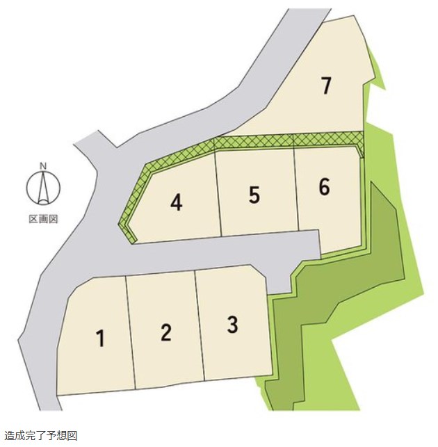 彦島山中町　５号地 間取図・土地図