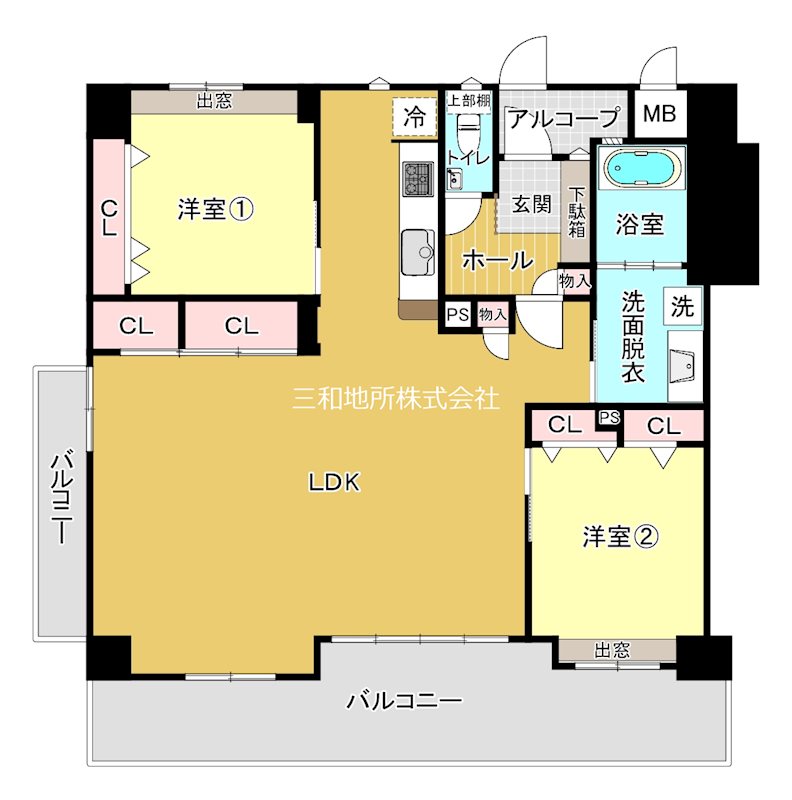 アーデントクレイル長府八幡町 間取図・土地図