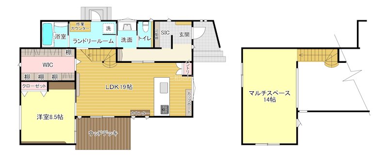安岡町 間取図・土地図