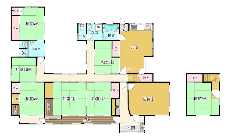 山野井 間取図・土地図