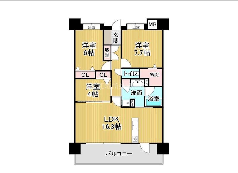 クエストコート長府紺屋町ガーデンテラス 間取図・土地図