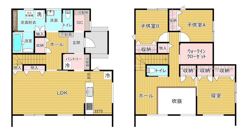 新築分譲　一の宮町  間取図・土地図