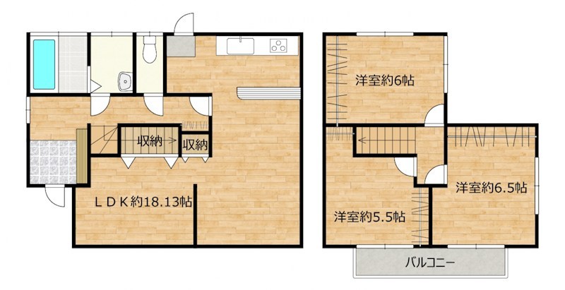 長府浜浦南町 間取図・土地図