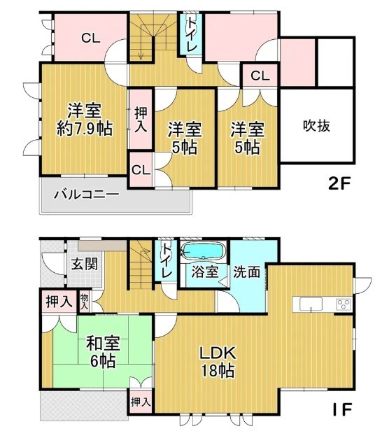 熊野町 間取図・土地図