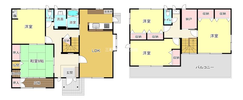 小月杉迫  間取図・土地図