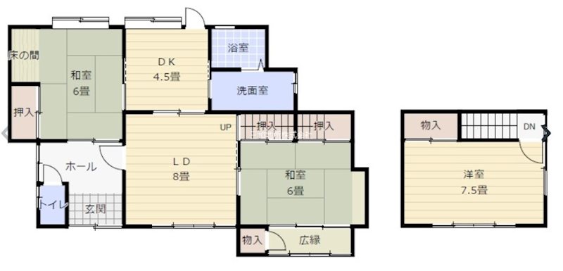 綾羅木本町 間取図・土地図