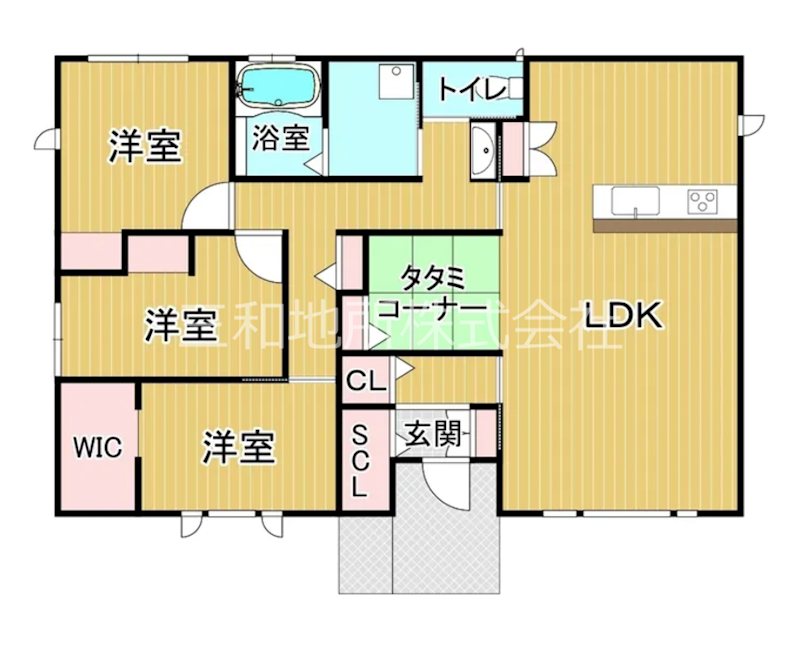 大字有冨 間取図・土地図