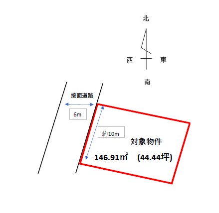 長府松小田本町 間取図・土地図
