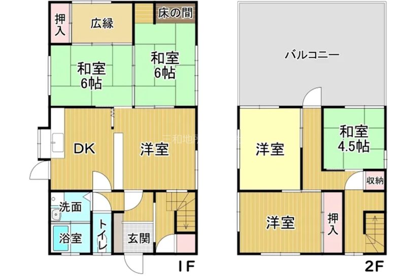 彦島江の浦町  間取図・土地図