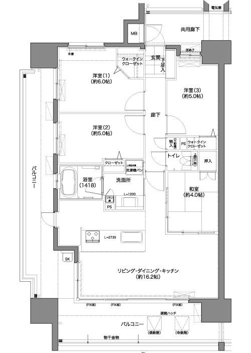 トラストネクサス生野町 間取図・土地図