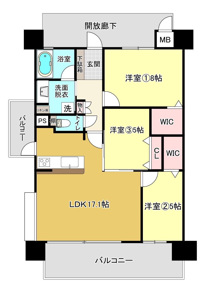 ラルウェンディ新椋野 間取図・土地図
