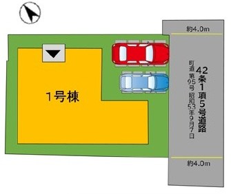 糟屋郡新宮町三代西1丁目新築戸建て全1棟 全体区画図