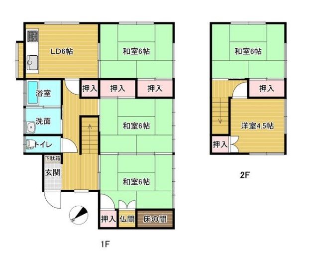 王喜本町 間取図・土地図