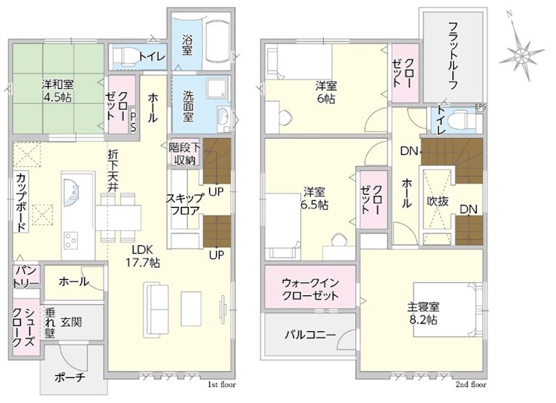 タマタウン綾羅木Ⅱ　2号地 間取図・土地図