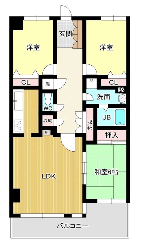 ＣＯーＯＰ下関上田中マンション  間取図・土地図