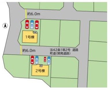 糟屋郡新宮町大字湊4期新築戸建て全2棟　2号棟 全体区画図