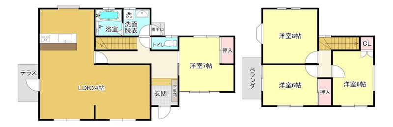 本町  間取図・土地図