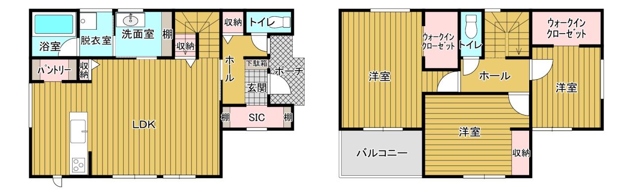 山陽小野田市大字有帆  間取図・土地図