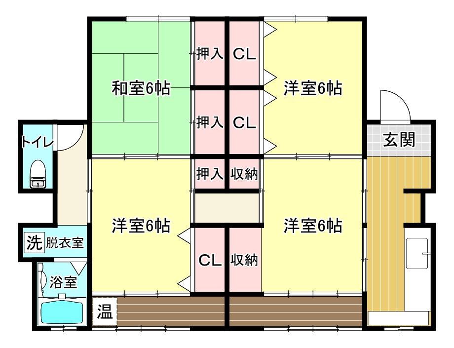 シーサイドあやらぎA棟 間取図・土地図