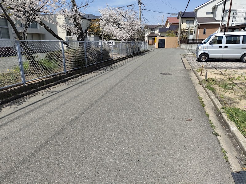 古賀市天神7丁目新築戸建て全4棟　3号棟 現地写真（前面道路含む現地写真）