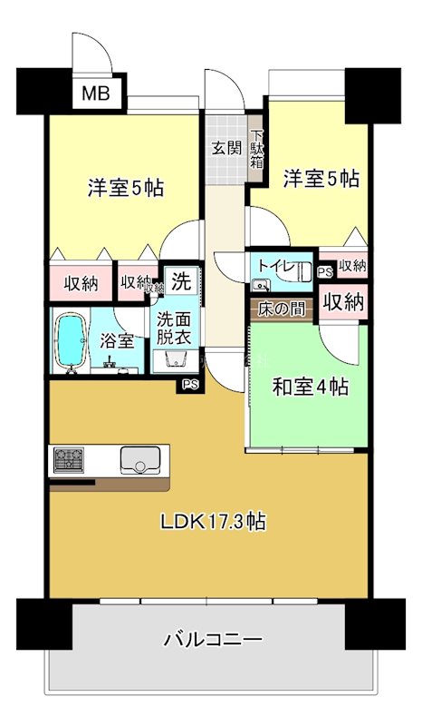 トラストネクサス新椋野 間取図・土地図