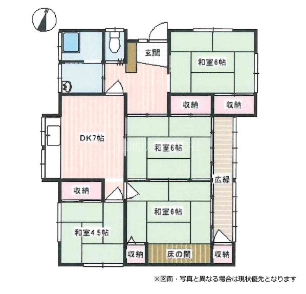 長府川端 間取図・土地図