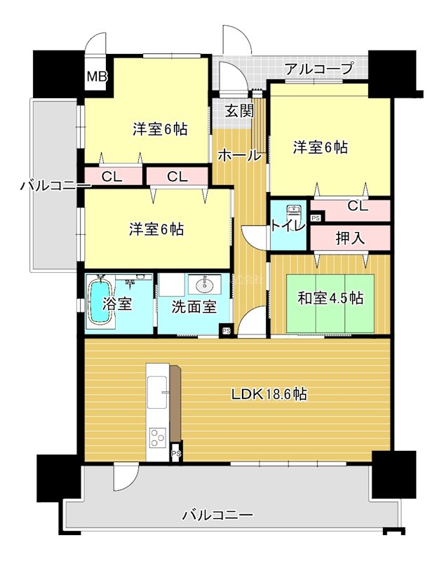 アーデントクレイル山の田本町 間取図・土地図