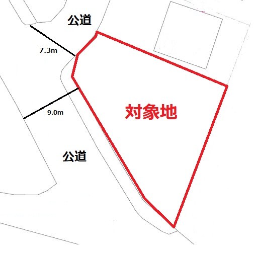 糟屋郡新宮町三代西1丁目売地 間取図・土地図