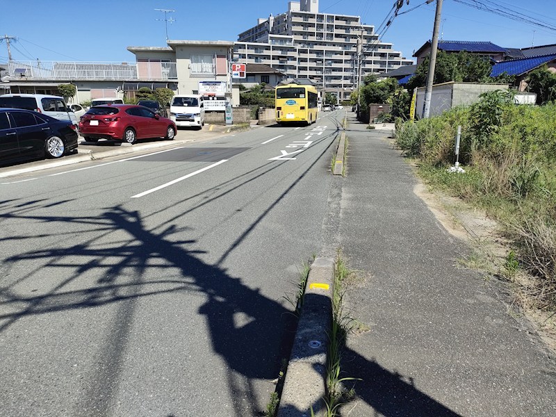 糟屋郡新宮町三代西1丁目売地 現地写真（前面道路含む現地写真）