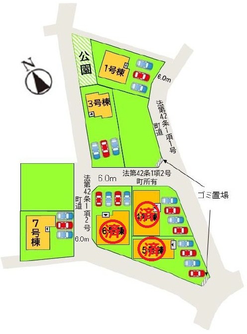 糟屋郡久山町久原7期新築戸建て全3棟　3号棟 全体区画図