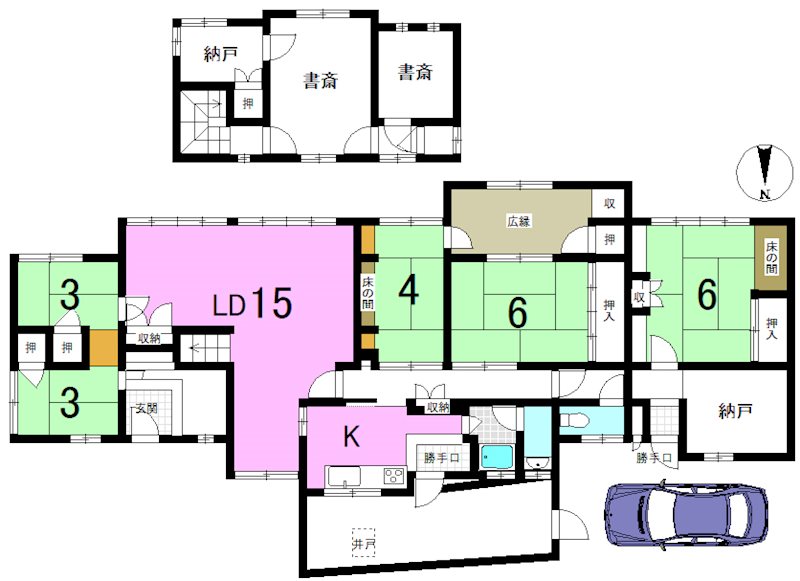 小山北林町 間取り図